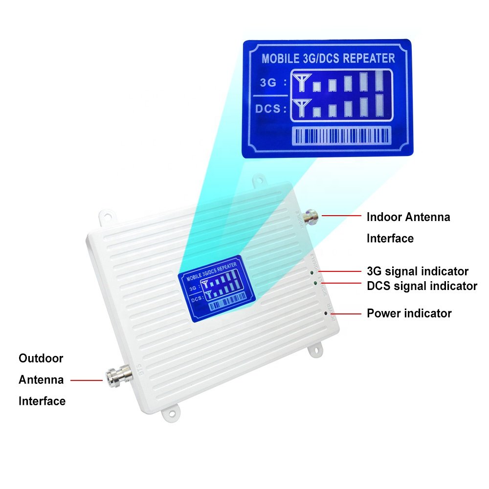 Promotion Hot sale dual band 900mhz 2100mhz cell phone signal booster gsm signal booster for 2G 3G 4G network booster